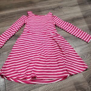 Girls Place Dress Size 7-8 Pink and White Striped Casual Dress
